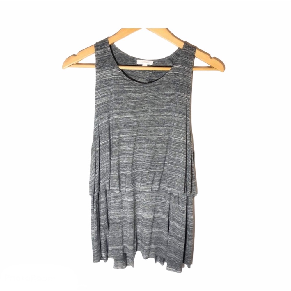 ARITZIA WILFRED Layered Open Back Sleeveless Top Gray Size S - Picture 1 of 4
